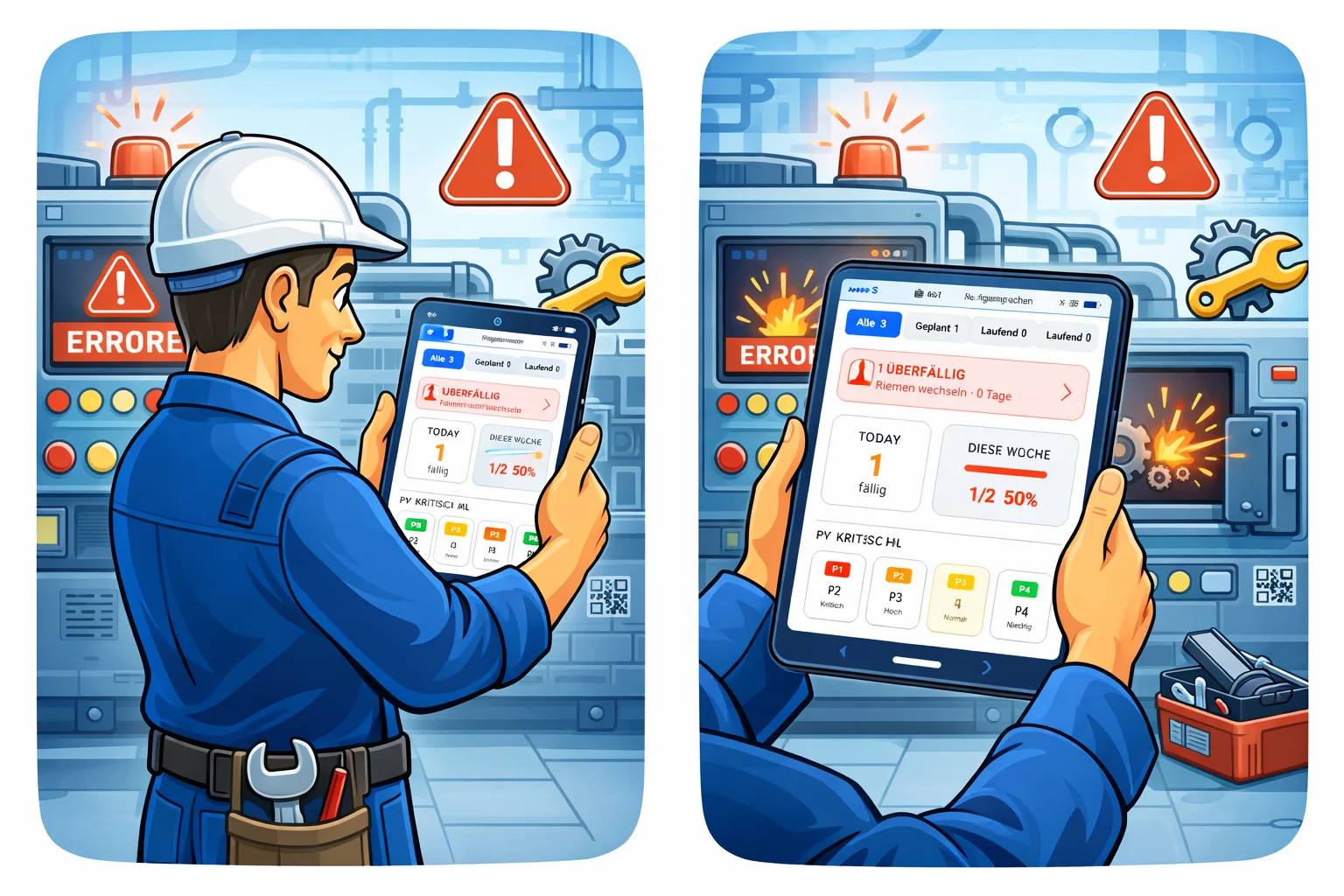 Wartungsplanung Illustration